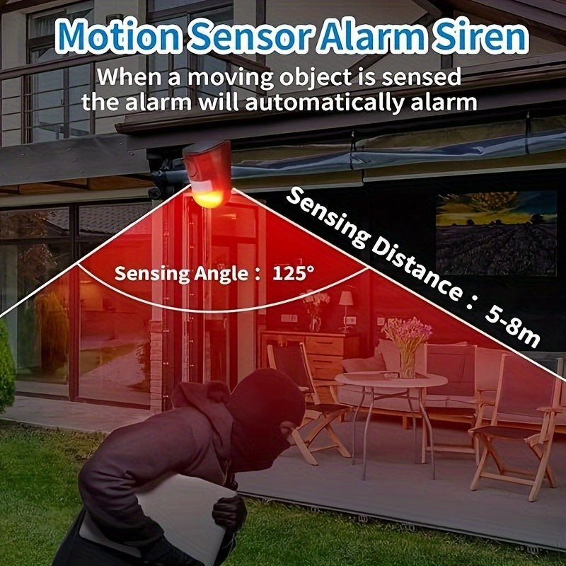 Solar Alarm Lamp with Motion Sensor Siren - VOLTMAN