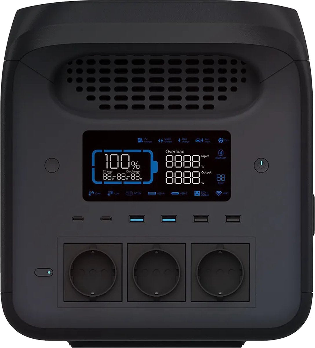 Mestic Power Station MPS-1800 - Nominal Power: 1800 W - LiFePO4 Battery - Capaci - VOLTMAN