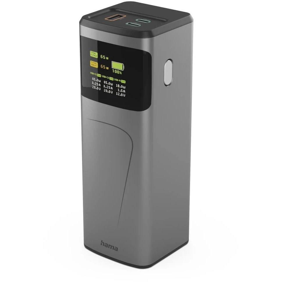 VOLTMAN | Hama High Power 20000 mAh 65W Grey Power Bank - VOLTMAN