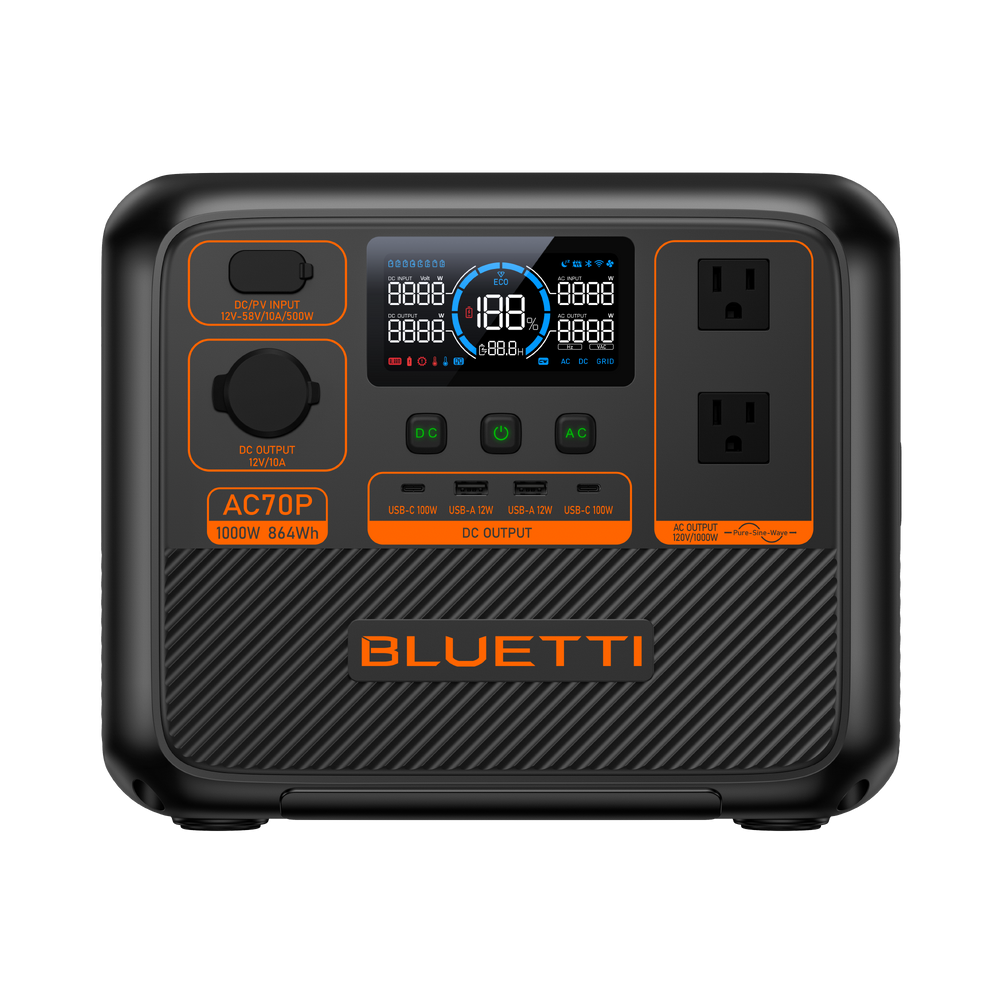 BLUETTI Premium 80 Portable Power Station 864Wh 1000W Solar Generator - VOLTMAN