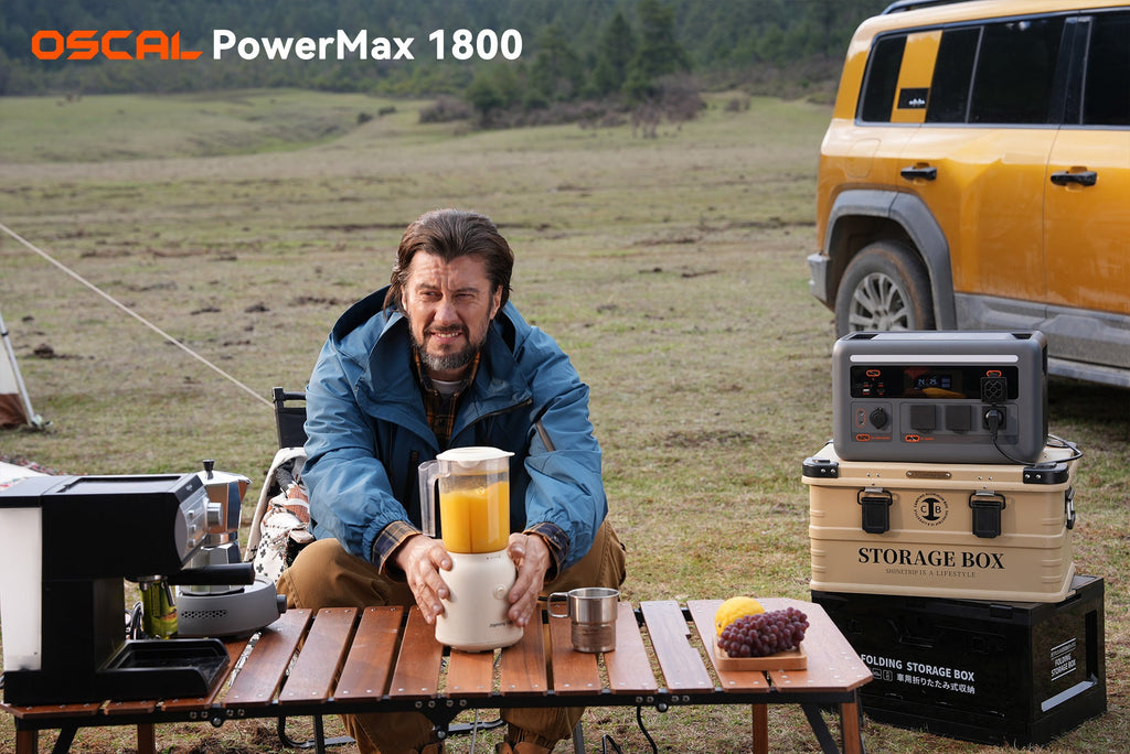 VOLTMAN | OSCAL PowerMax 1800 SE Expandable Portable Power Station 1872Wh LiFePO - VOLTMAN