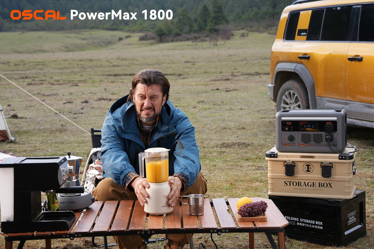 VOLTMAN | OSCAL PowerMax 1800 SE Expandable Portable Power Station 1872Wh LiFePO - VOLTMAN