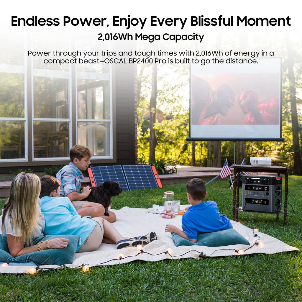 VOLTMAN | OSCAL PowerMax 1872Wh Portable Power Station with 2400W Output & Expan - VOLTMAN