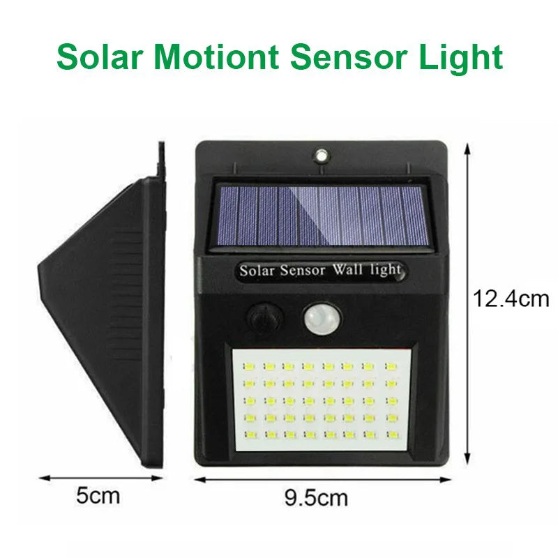 Solar-Powered Outdoor Motion Sensor Led Wall Light - VOLTMAN