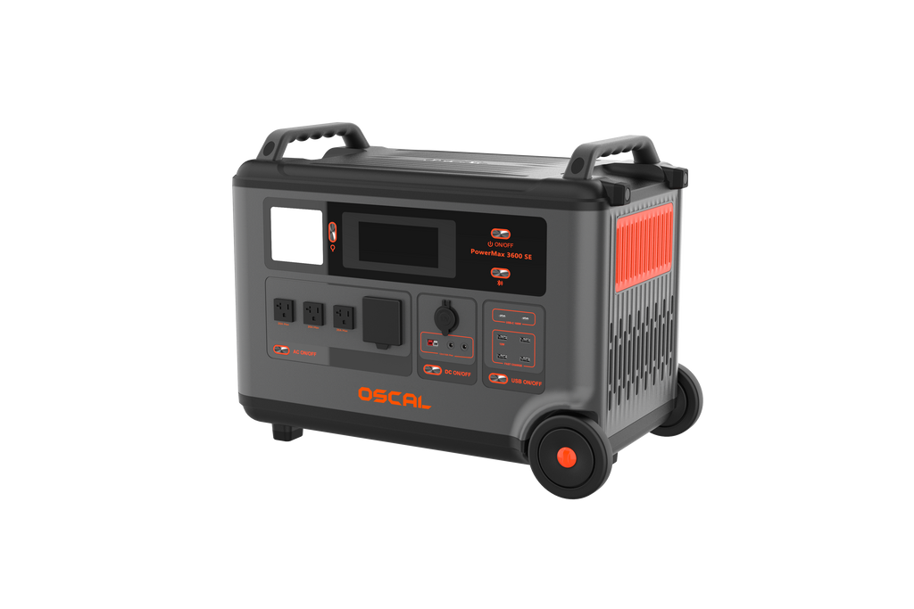 VOLTMAN | OSCAL PowerMax 3600SE Expandable Portable Power Station 3600Wh LiFePO4 - VOLTMAN