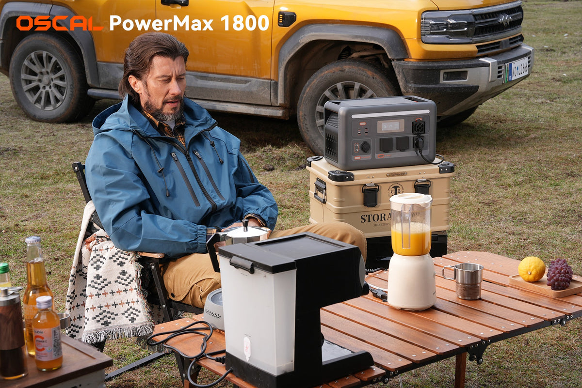 VOLTMAN | OSCAL PowerMax 1800 SE Expandable Portable Power Station 1872Wh LiFePO - VOLTMAN