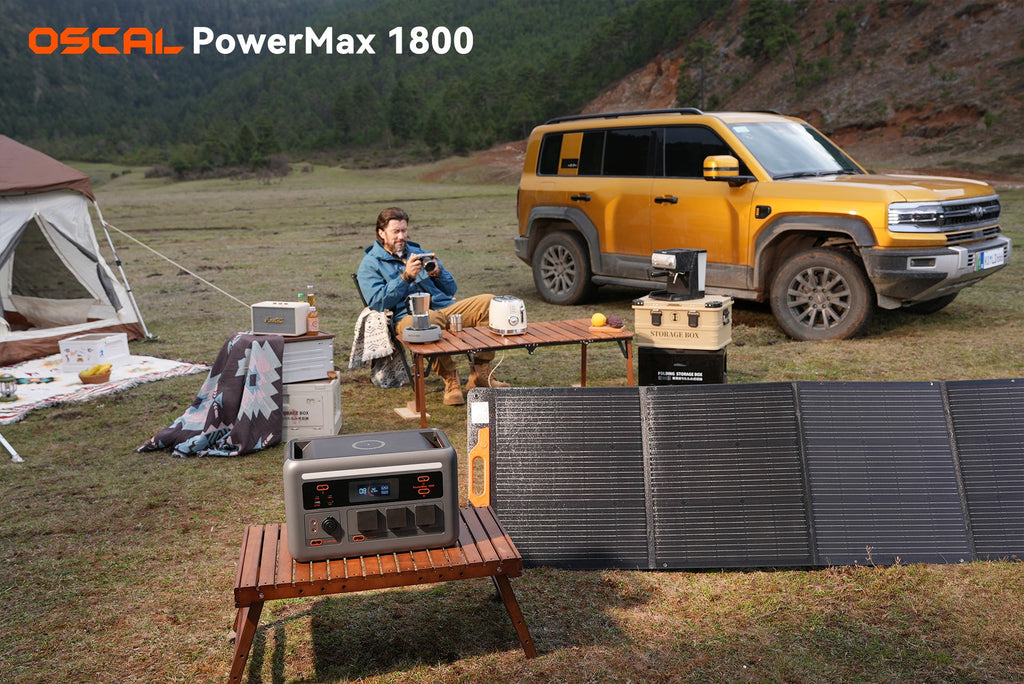 VOLTMAN | OSCAL PowerMax 1800 SE Expandable Portable Power Station 1872Wh LiFePO - VOLTMAN