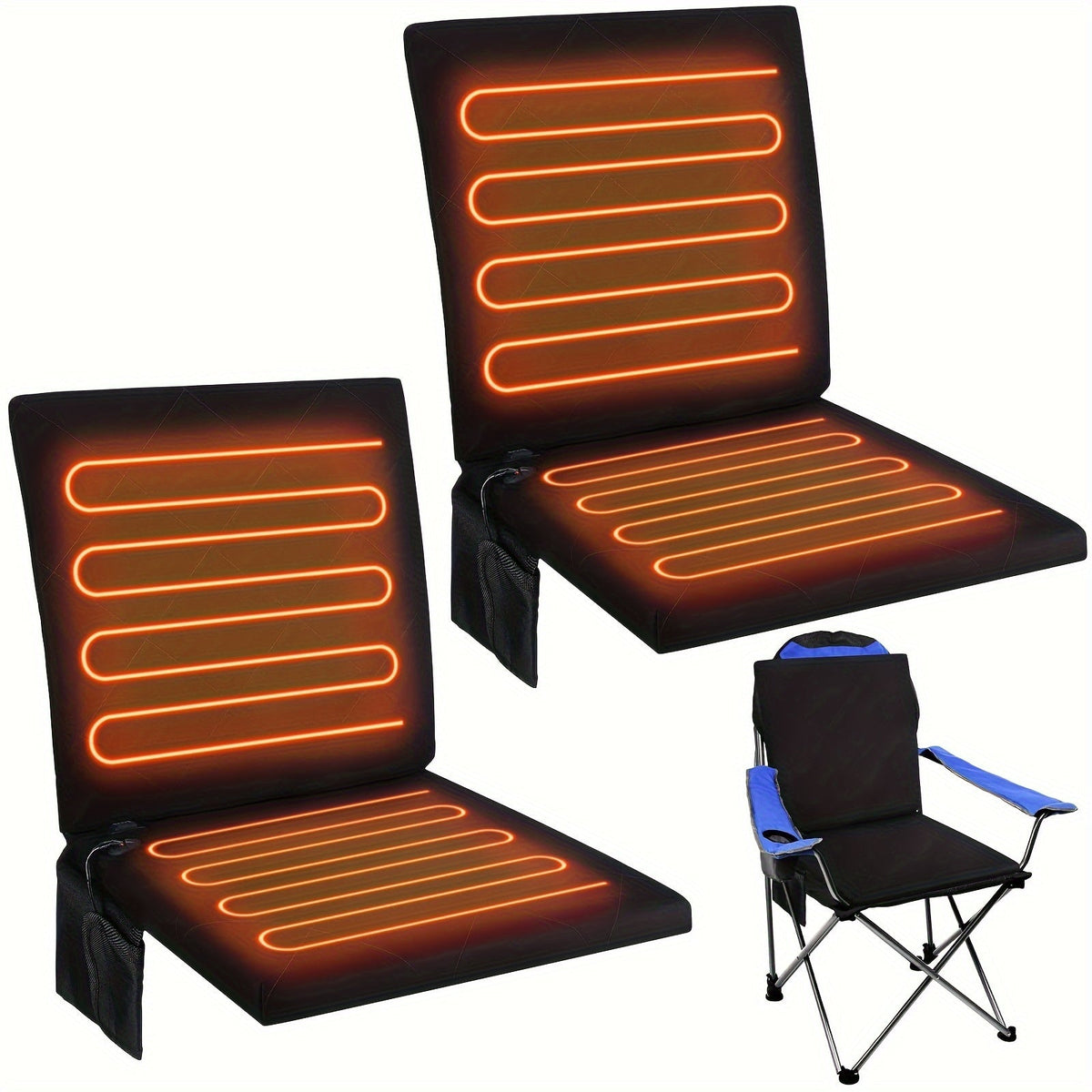 VOLTMAN | Portable Heated Foldable Seat Cushion with USB Power - VOLTMAN