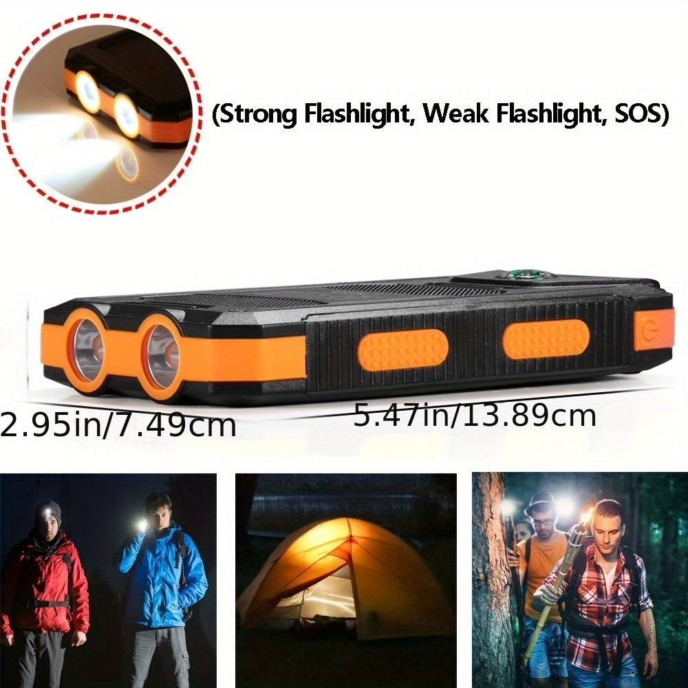 VOLTMAN | 10000mAh Portable Solar Power Bank with Dual USB - VOLTMAN