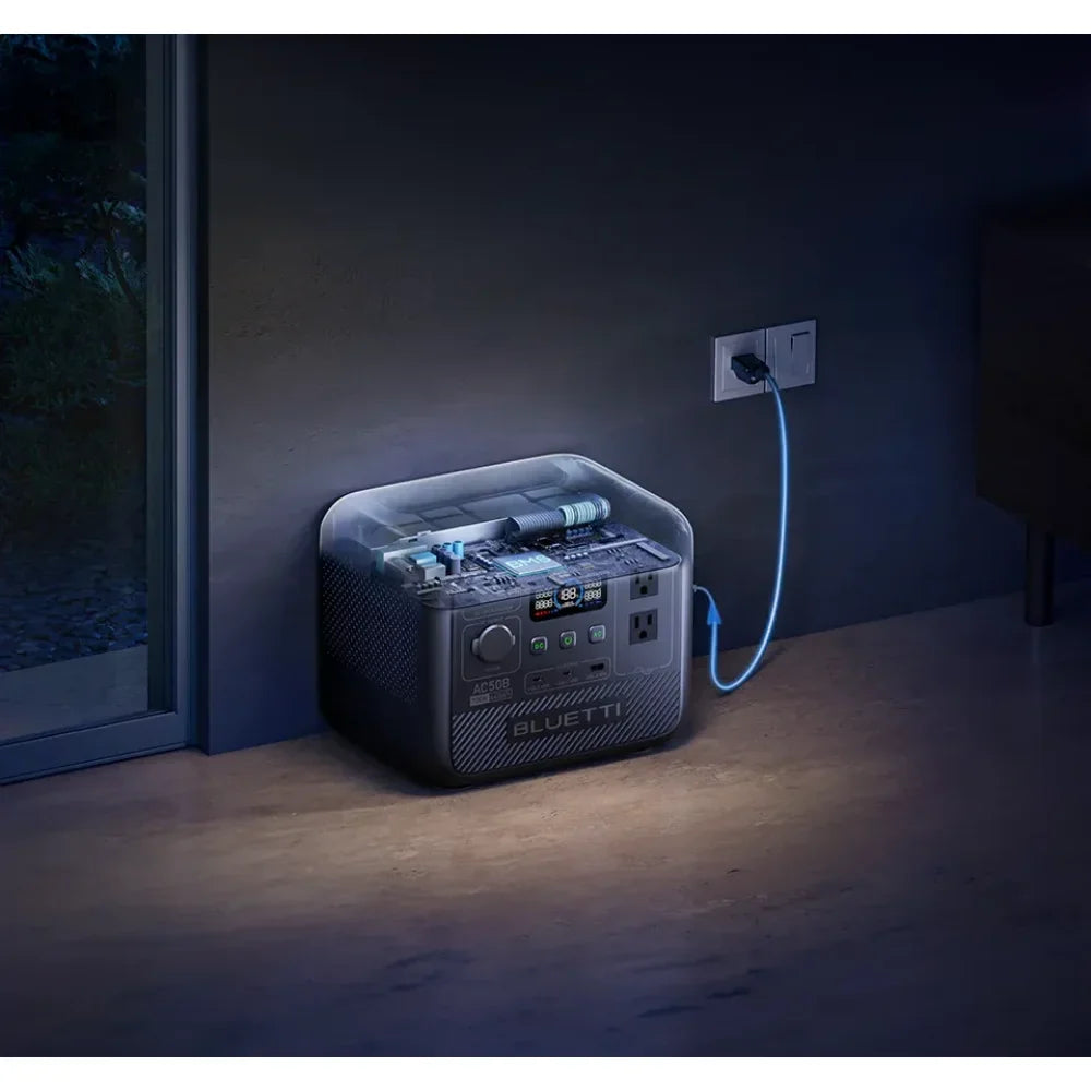BLUETTI AC50B Portable Power Station | 700W 448Wh Compact Reliable Energy for Ou - VOLTMAN