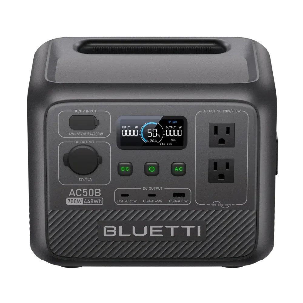 BLUETTI AC50B Portable Power Station | 700W 448Wh Compact Reliable Energy for Ou - VOLTMAN