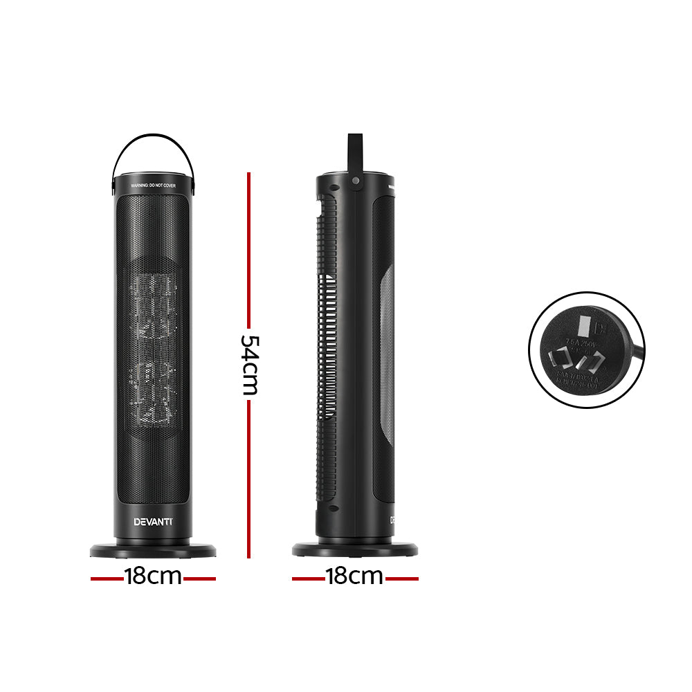 VOLTMAN | NNEDSZ Devanti Ceramic Tower Heater 2000W - VOLTMAN