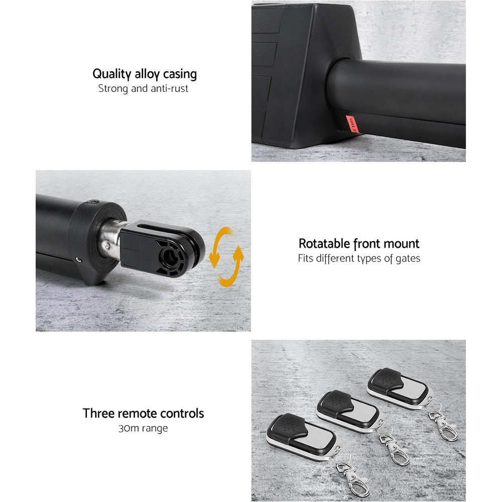 VOLTMAN | Single Swing Gate Opener 10W Solar Power Automatic Electric - VOLTMAN
