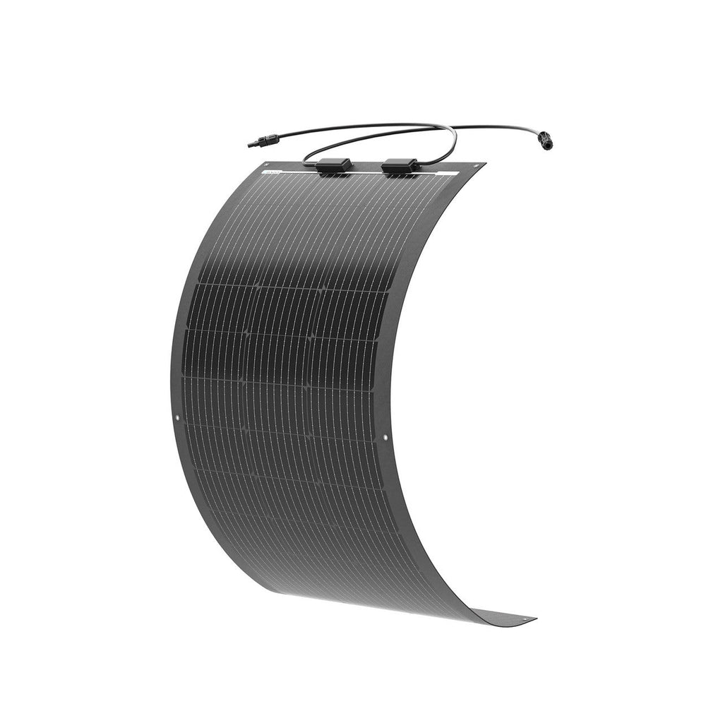 VOLTMAN | 100W Flexible Monocrystalline Solar Panel, Lightweight Black PV Module - VOLTMAN