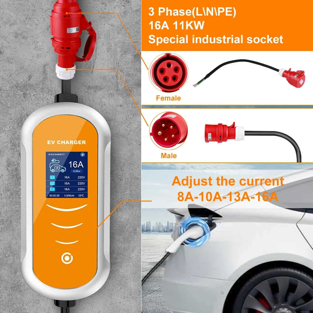 VOLTMAN | EV Charger 11KW Type 2 - VOLTMAN