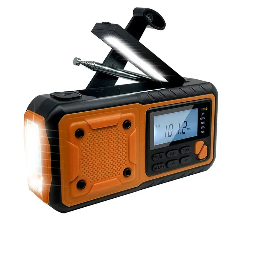 VOLTMAN | Portable Emergency Solar Power Radio Yellow - VOLTMAN