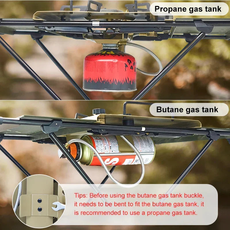 VOLTMAN | 4000W Hochleistungs-Campingkocher für unterwegs - Khaki