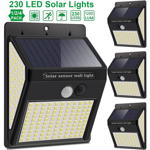 3Mode Waterproof 230 LED Solar Motion Sensor Lights - VOLTMAN