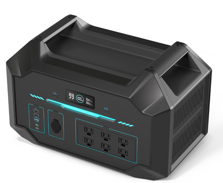VOLTMAN | 1000Wh Portable Power Station with LiFePO4 Battery, 1-Hour Fast Rechar - VOLTMAN