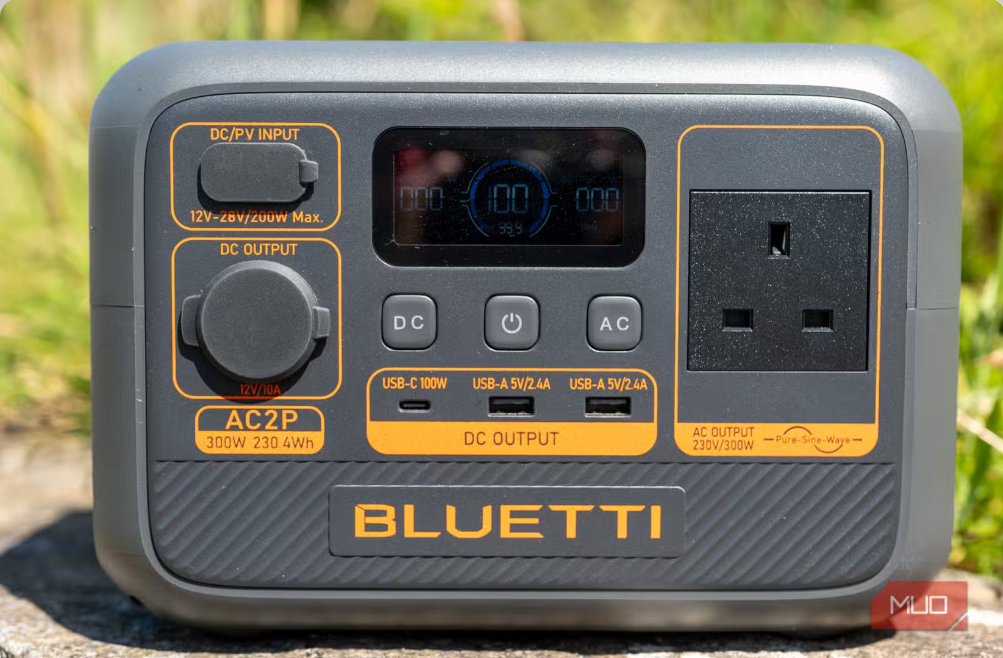 VOLTMAN | BLUETTI AC2P Portable Power Station 230.4Wh LiFePO4 300W Pure Sine Wav - VOLTMAN