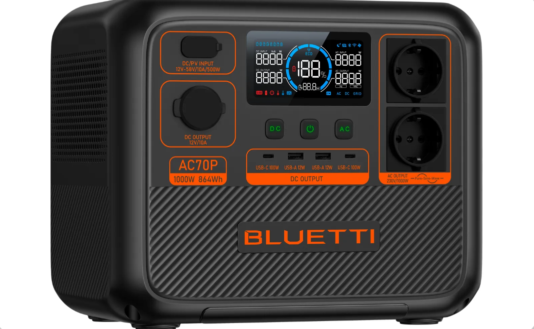BLUETTI Premium 80 Portable Power Station 864Wh 1000W Solar Generator - VOLTMAN