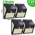 3Mode Waterproof 230 LED Solar Motion Sensor Lights - VOLTMAN