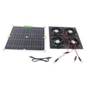 VOLTMAN | Solar Panel Fan Kit Waterproof Monocrystalline Silicon Solar Fan 4 Por - VOLTMAN