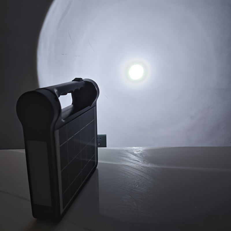 VOLTMAN | 6000mAh Portable Solar Generator Kit with LED Lights - VOLTMAN