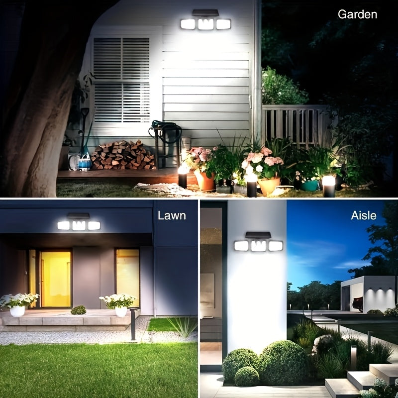 Solar Motion Sensor Outdoor Light with 74 LED - VOLTMAN