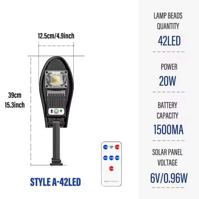 LED Solar Garden Light with Motion Sensor Remote - VOLTMAN