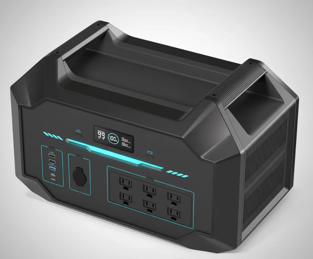 VOLTMAN | 1000Wh Portable Power Station with LiFePO4 Battery, 1-Hour Fast Rechar - VOLTMAN