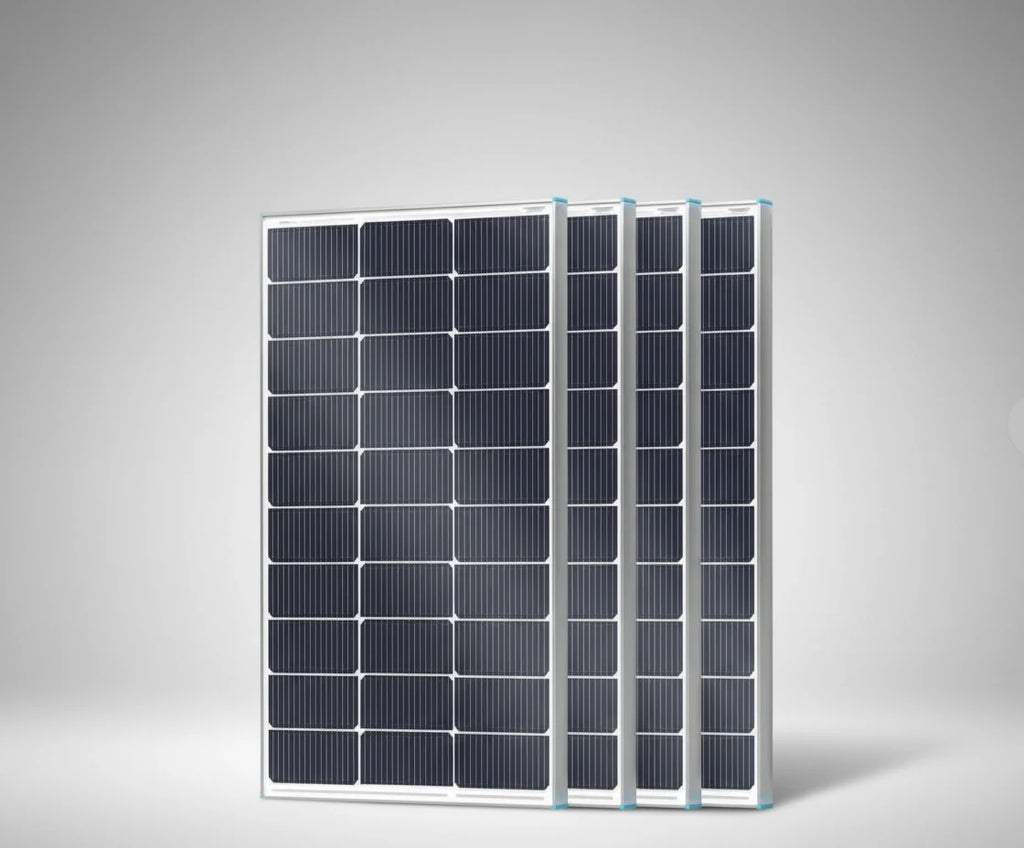 VOLTMAN | 100W Flexible Monocrystalline Solar Panel, Lightweight Black PV Module - VOLTMAN